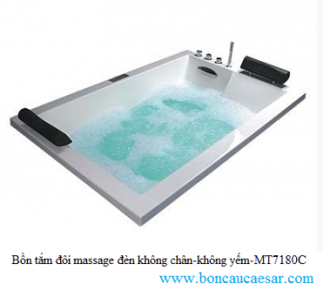 Bồn tắm đôi massage đèn không chân-không yếm-MT7180C