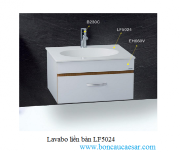Lavabo liền bàn Caesar LF5024