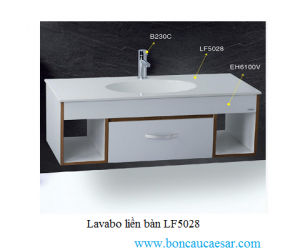Lavabo liền bàn Caesar LF5028